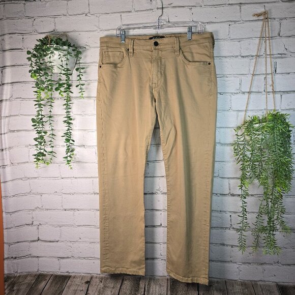 34 HERITAGE COURAGE MID RISE STRAIGHT LEG KHAKI PANTS MENS SIZE 36 X 34 - Picture 1 of 8